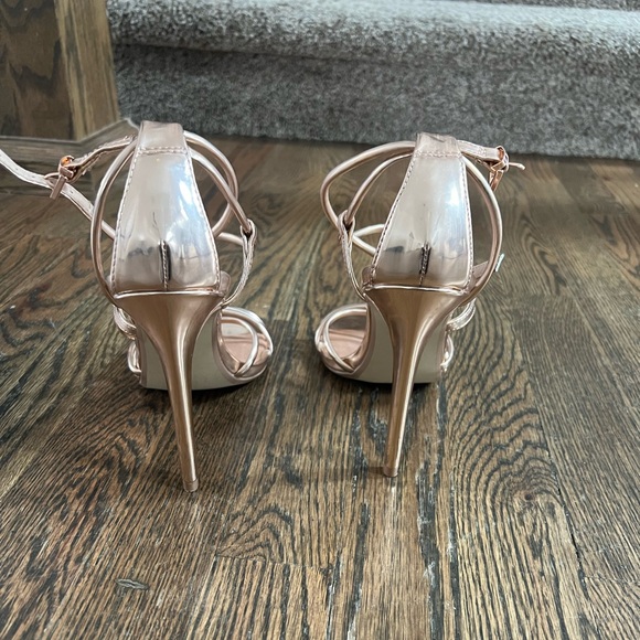 Steve Madden Rose Gold Strappy Heels - Picture 6 of 10